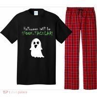 Halloween Will Be Spooktacular Ghost Pajama Set thumb 0
