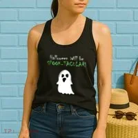 Halloween Will Be Spooktacular Ghost Women's Tank Top thumb 2