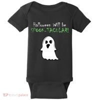 Halloween Will Be Spooktacular Ghost Baby Bodysuit thumb 0
