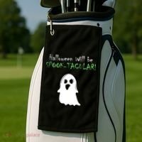 Halloween Will Be Spooktacular Ghost Golf Towel thumb 2