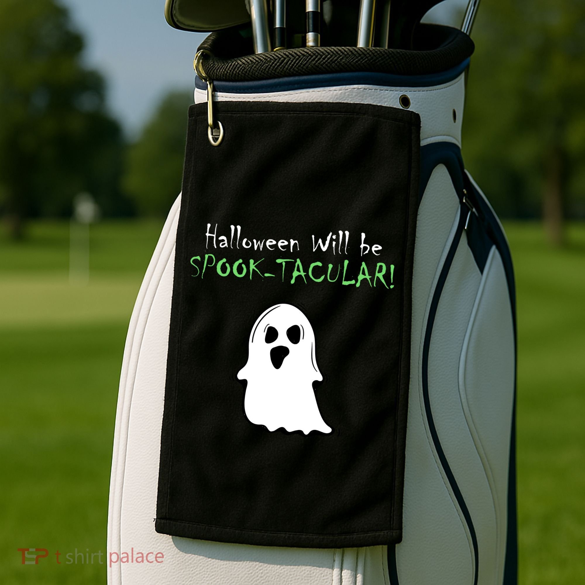Halloween Will Be Spooktacular Ghost Golf Towel