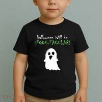 Halloween Will Be Spooktacular Ghost Toddler T-Shirt thumb 2