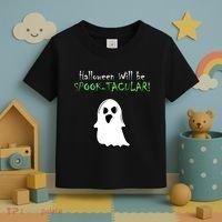 Halloween Will Be Spooktacular Ghost Toddler T-Shirt thumb 3