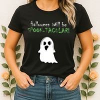 Halloween Will Be Spooktacular Ghost Women's T-Shirt thumb 2