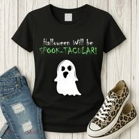Halloween Will Be Spooktacular Ghost Women's T-Shirt thumb 3