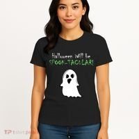 Halloween Will Be Spooktacular Ghost Women's T-Shirt thumb 4