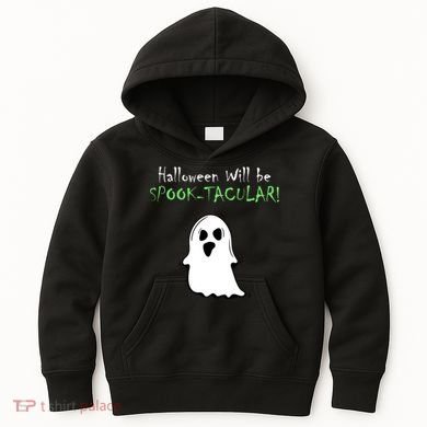 Halloween Will Be Spooktacular Ghost Kids Hoodie