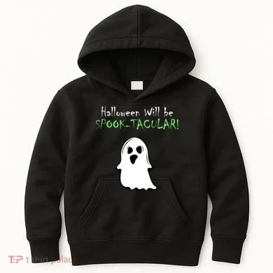 Halloween Will Be Spooktacular Ghost Kids Hoodie