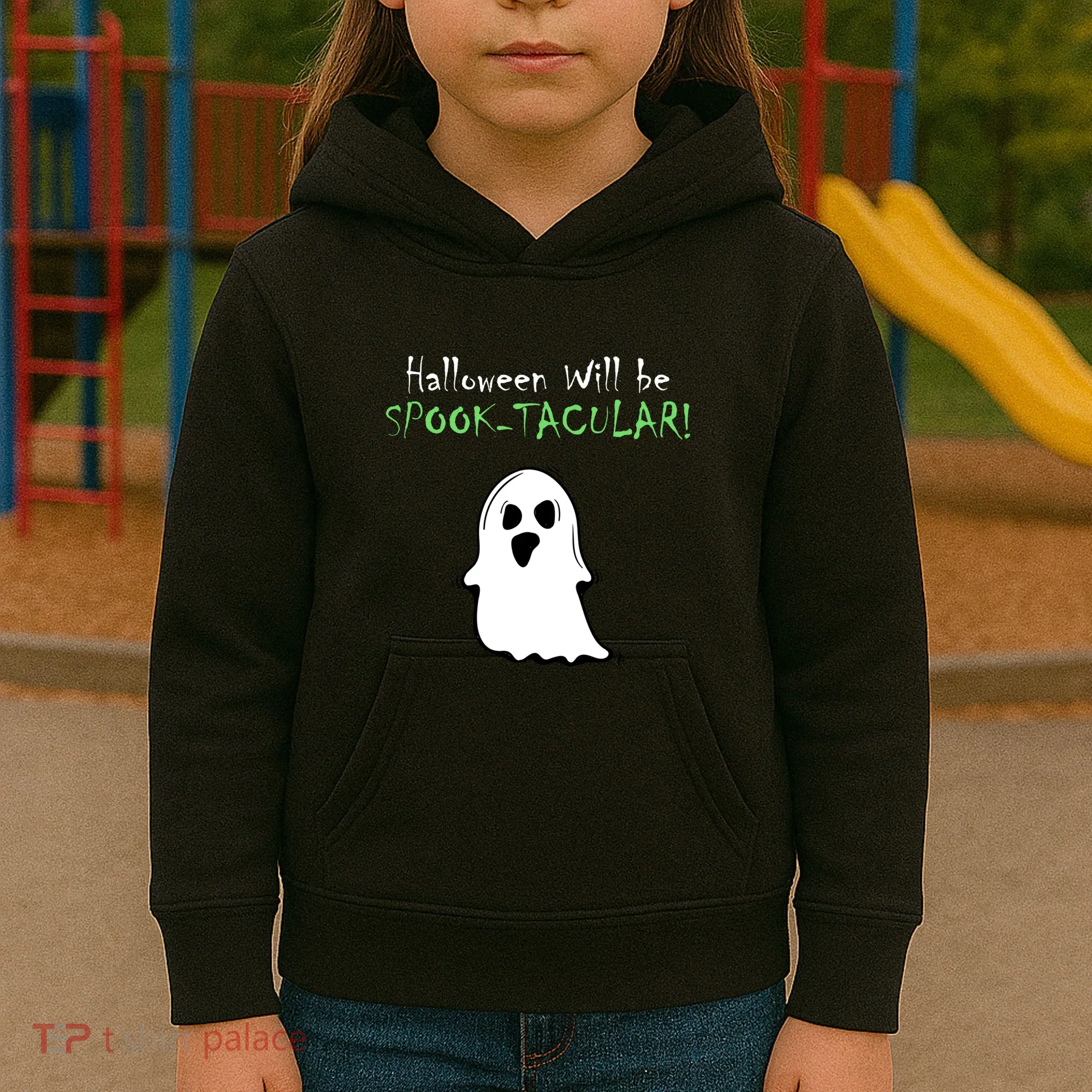 Halloween Will Be Spooktacular Ghost Kids Hoodie