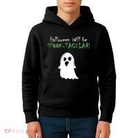 Halloween Will Be Spooktacular Ghost Kids Hoodie thumb 4