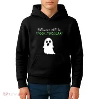 Halloween Will Be Spooktacular Ghost Kids Hoodie thumb 4