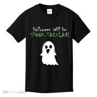 Halloween Will Be Spooktacular Ghost Kids T-Shirt thumb 0