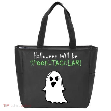 Halloween Will Be Spooktacular Ghost Tote Bag
