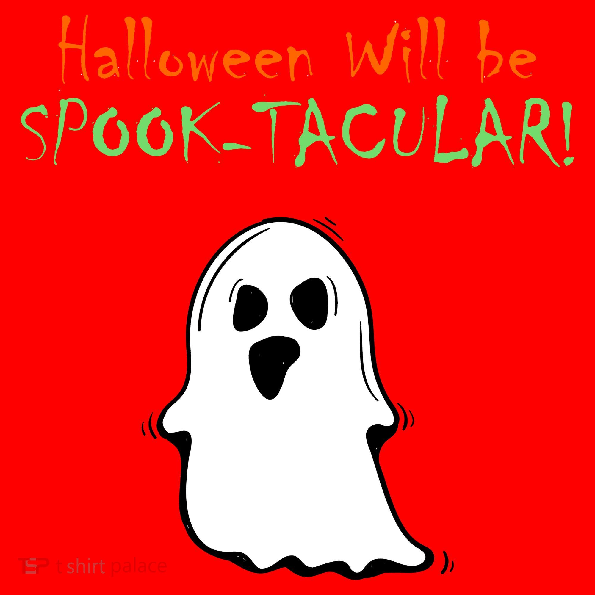 Halloween Will Be Spooktacular Ghost Santa Hat