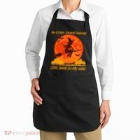 Halloween Witch On A Dark Desert Highway Apron thumb 2