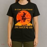 Halloween Witch On A Dark Desert Highway T-Shirt thumb 4