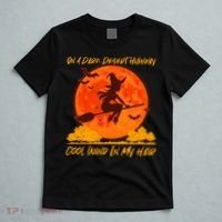 Halloween Witch On A Dark Desert Highway T-Shirt thumb 5