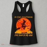 Halloween Witch On A Dark Desert Highway Women's Tank Top thumb 3