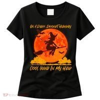 Halloween Witch On A Dark Desert Highway Women's T-Shirt thumb 0