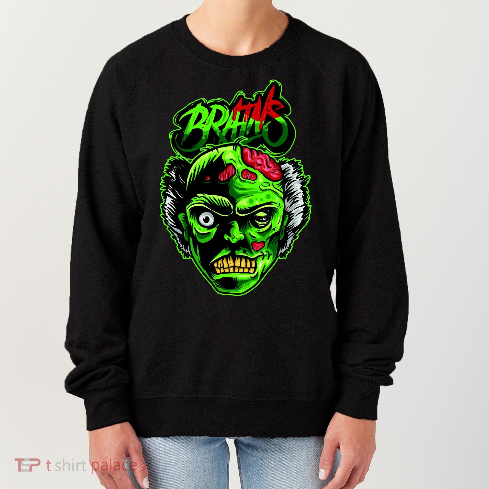 Halloween Zombie Brains Women's Sweatshirt