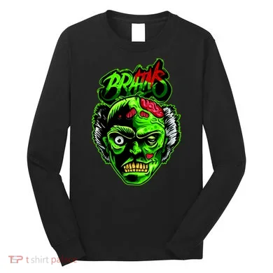 Halloween Zombie Brains Long Sleeve Shirt