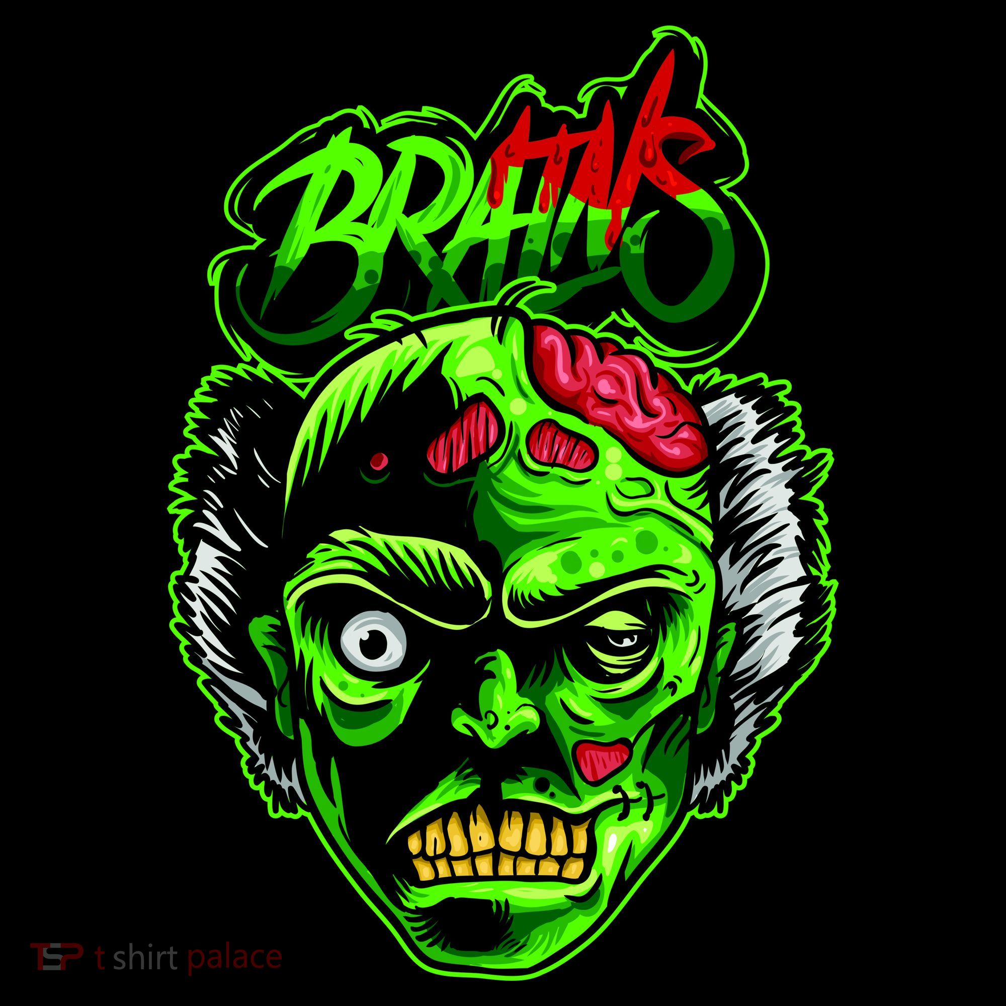 Halloween Zombie Brains Bucket Hat