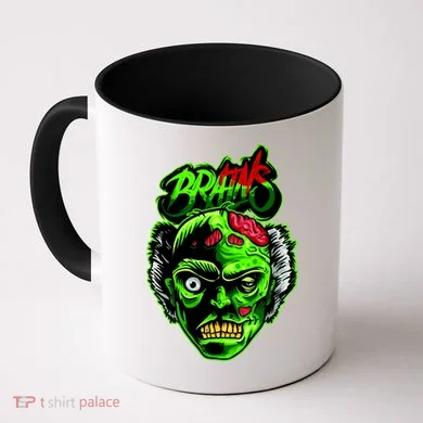 Halloween Zombie Brains Coffee Mug
