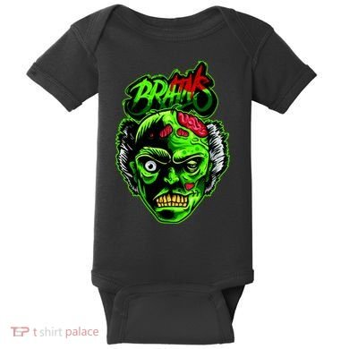 Halloween Zombie Brains Baby Bodysuit