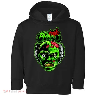 Halloween Zombie Brains Toddler Hoodie