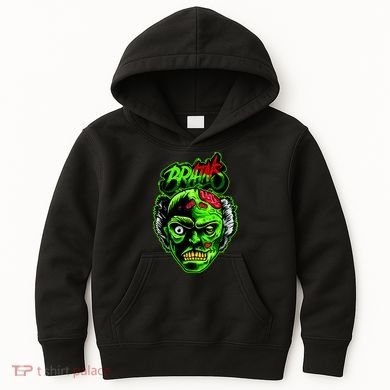 Halloween Zombie Brains Kids Hoodie