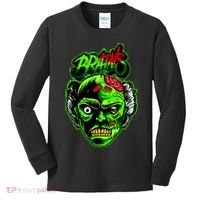 Halloween Zombie Brains Kids Long Sleeve Shirt thumb 0