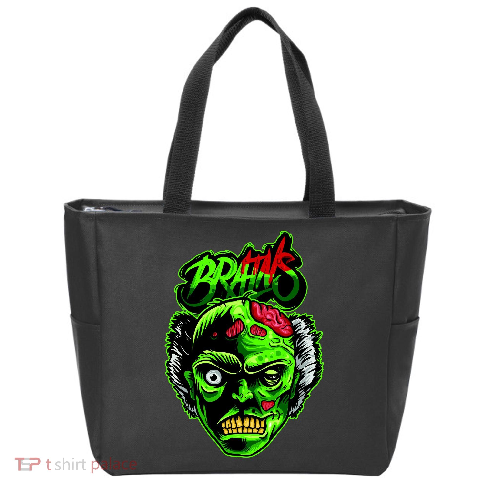 Halloween Zombie Brains Tote Bag
