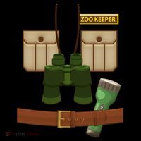 Halloween Zookeeper Costume Ornament thumb 1