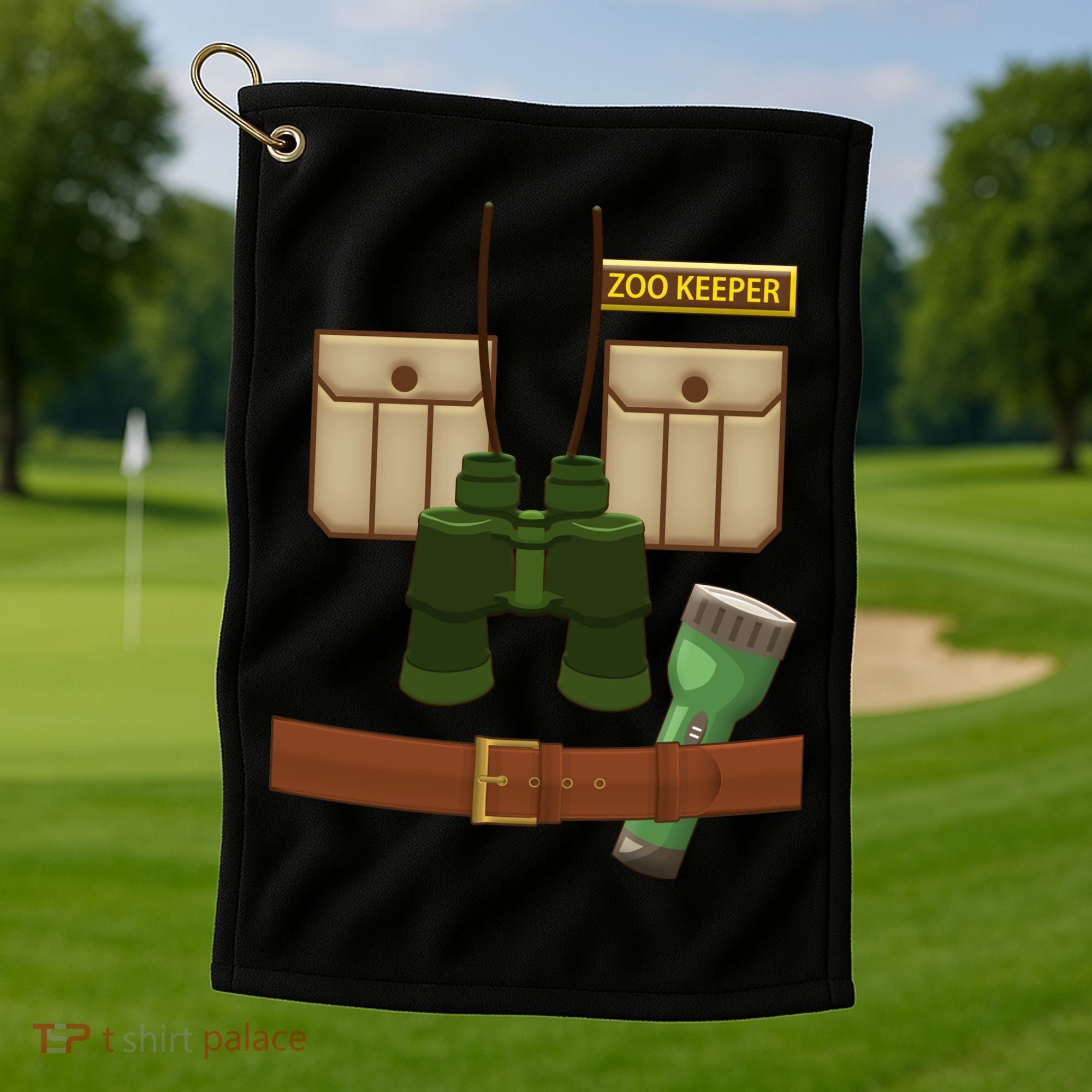 Halloween Zookeeper Costume Golf Towel