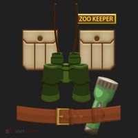 Halloween Zookeeper Costume Golf Towel thumb 3