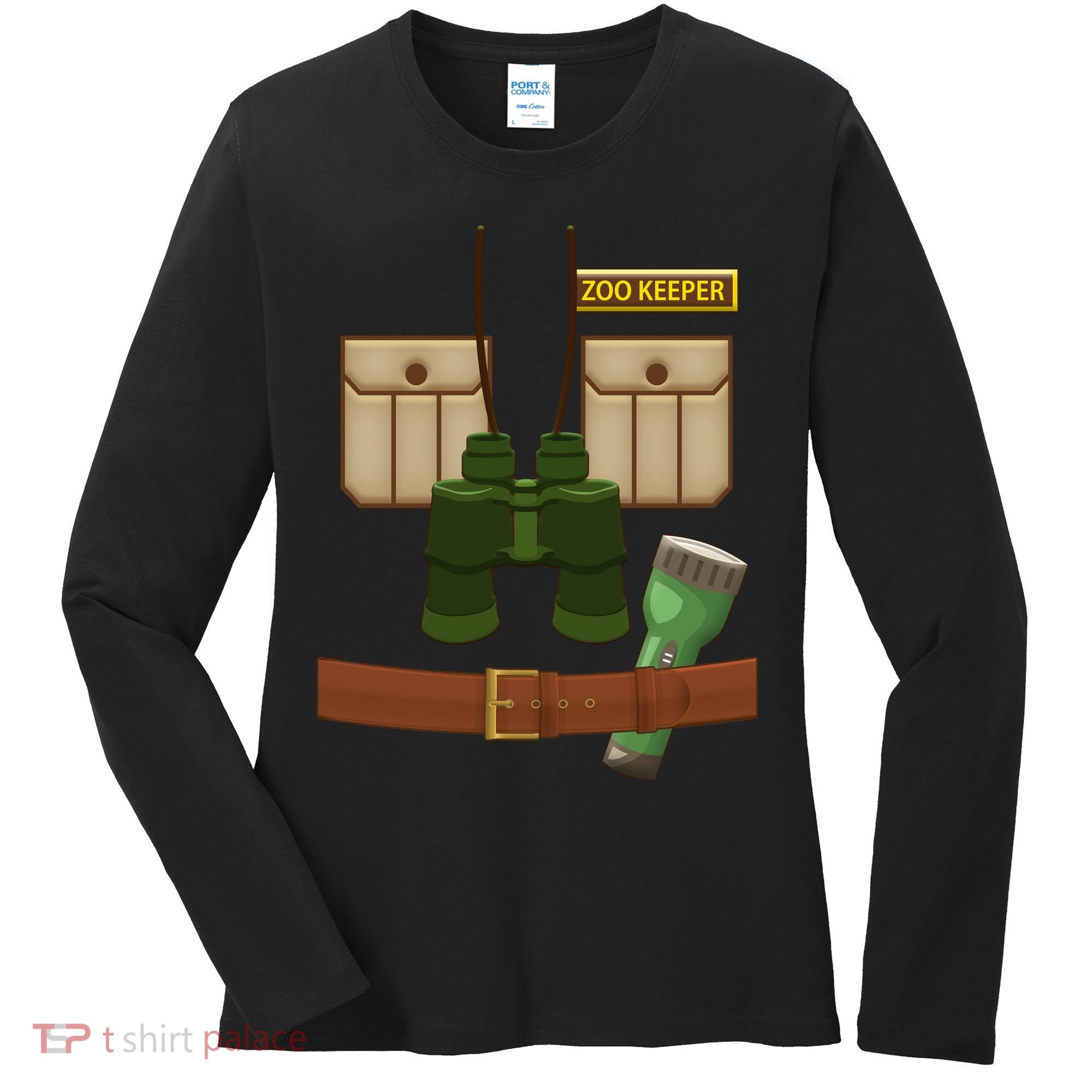 Halloween Zookeeper Costume Women's Long Sleeve Shirt