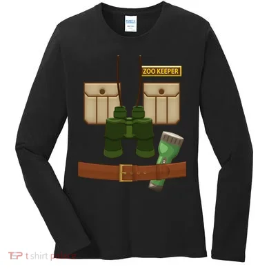 Halloween Zookeeper Costume Women's Long Sleeve Shirt