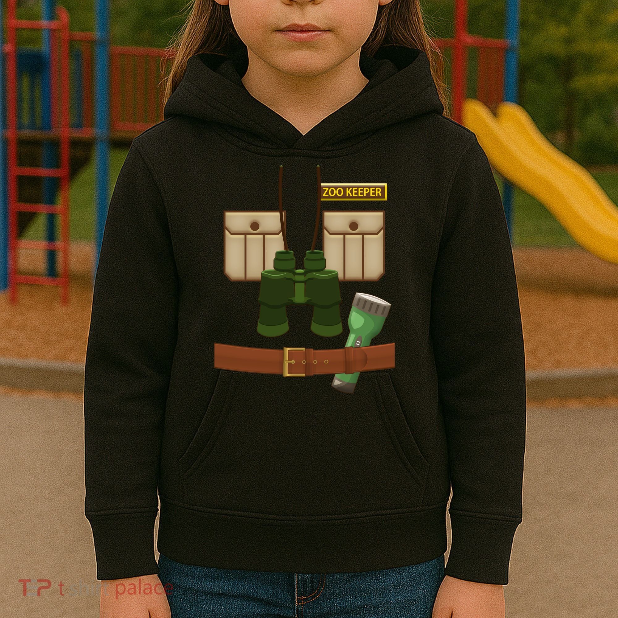 Halloween Zookeeper Costume Kids Hoodie