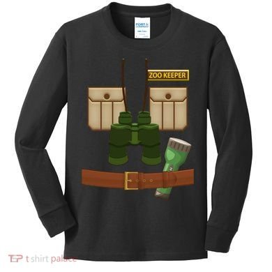 Halloween Zookeeper Costume Kids Long Sleeve Shirt