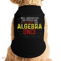 Hate Algebra Math Humor Funny Math Class Student Outfit Doggie Tank thumb 0
