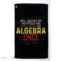 Hate Algebra Math Humor Funny Math Class Student Outfit Golf Towel thumb 0