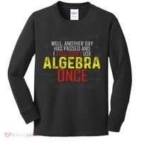 Hate Algebra Math Humor Funny Math Class Student Outfit Kids Long Sleeve Shirt thumb 0