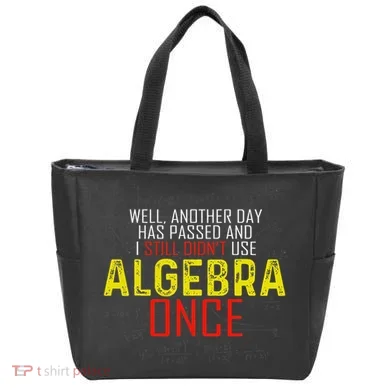 Hate Algebra Math Humor Funny Math Class Student Outfit Tote Bag