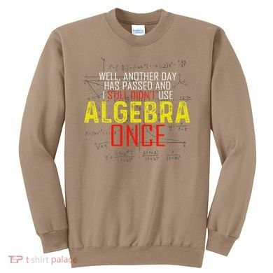 Hate Algebra Math Humor Funny Math Class Student Outfit Sweatshirt