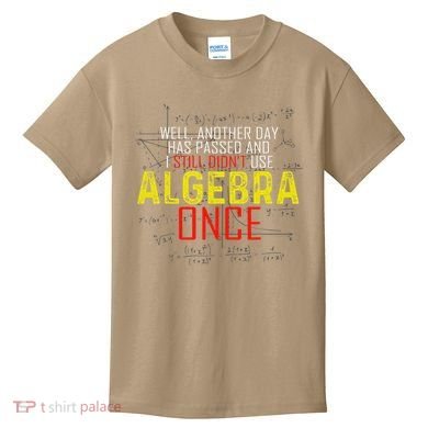 Hate Algebra Math Humor Funny Math Class Student Outfit Kids T-Shirt