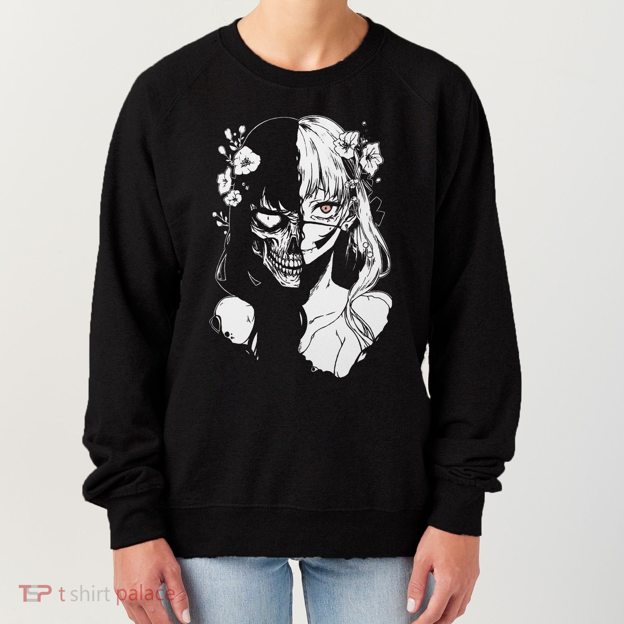 Horror Anime Manga Harajuku Gothic Grunge Aesthetic Women's Sweatshirt