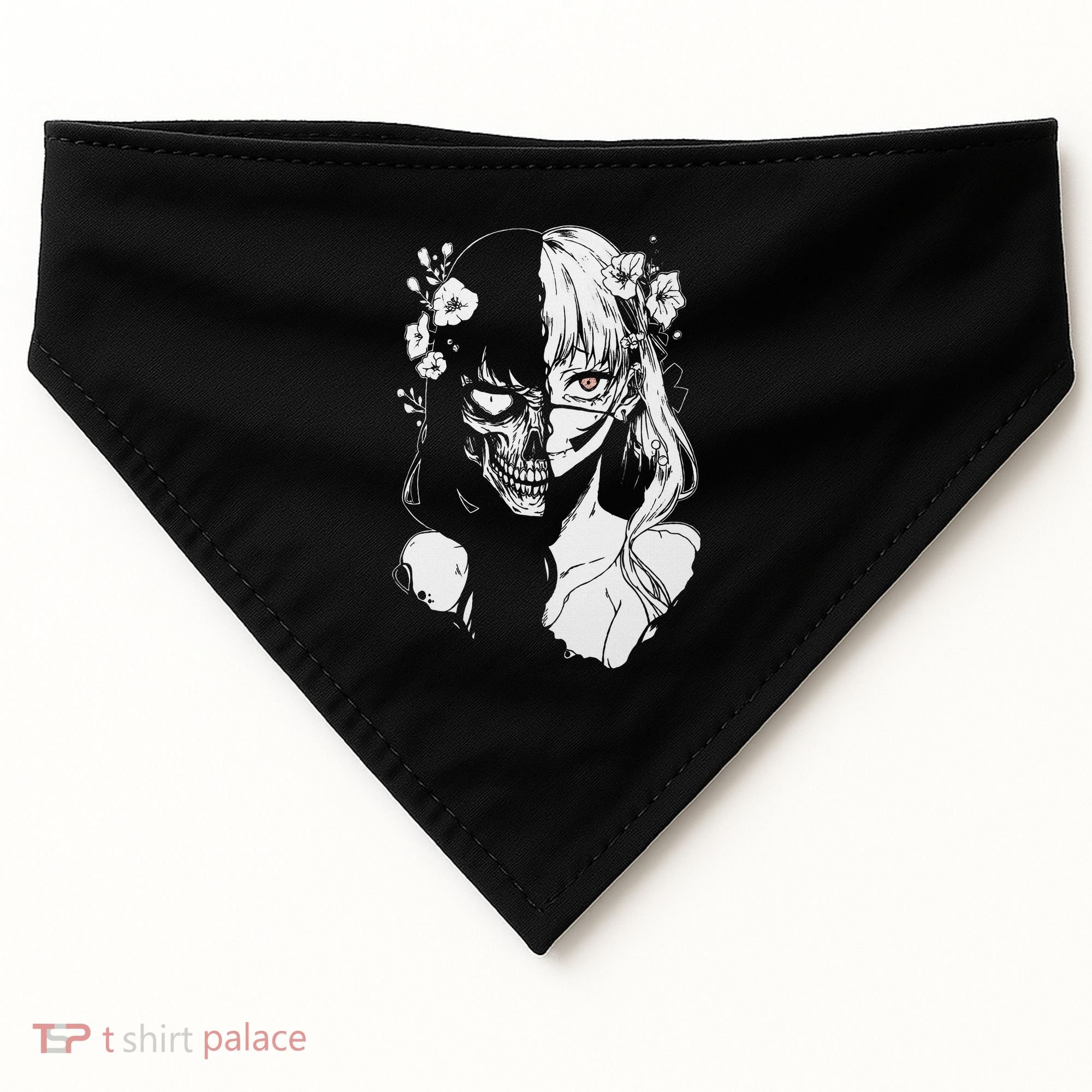 Horror Anime Manga Harajuku Gothic Grunge Aesthetic USA-Made Doggie Bandana
