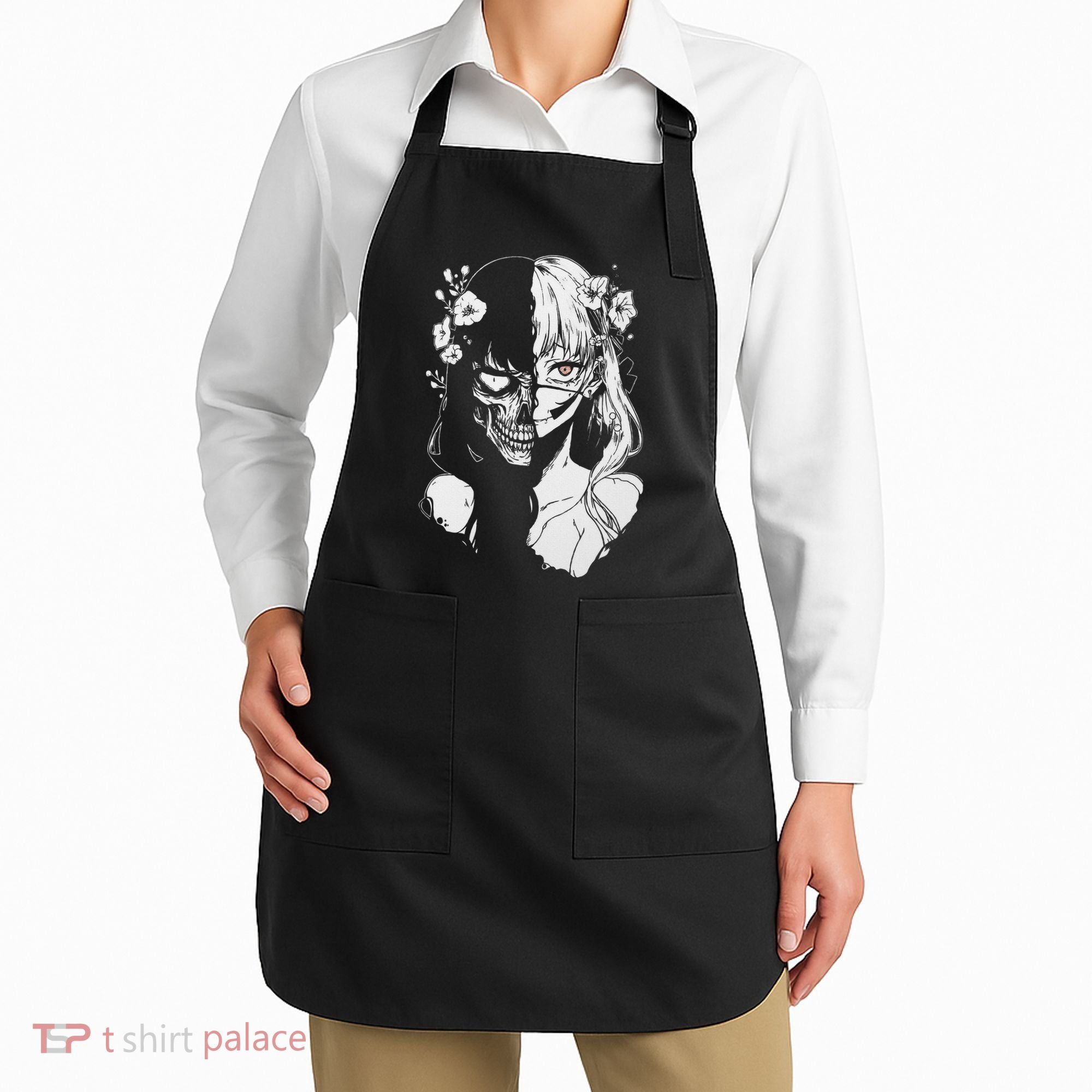 Horror Anime Manga Harajuku Gothic Grunge Aesthetic Apron