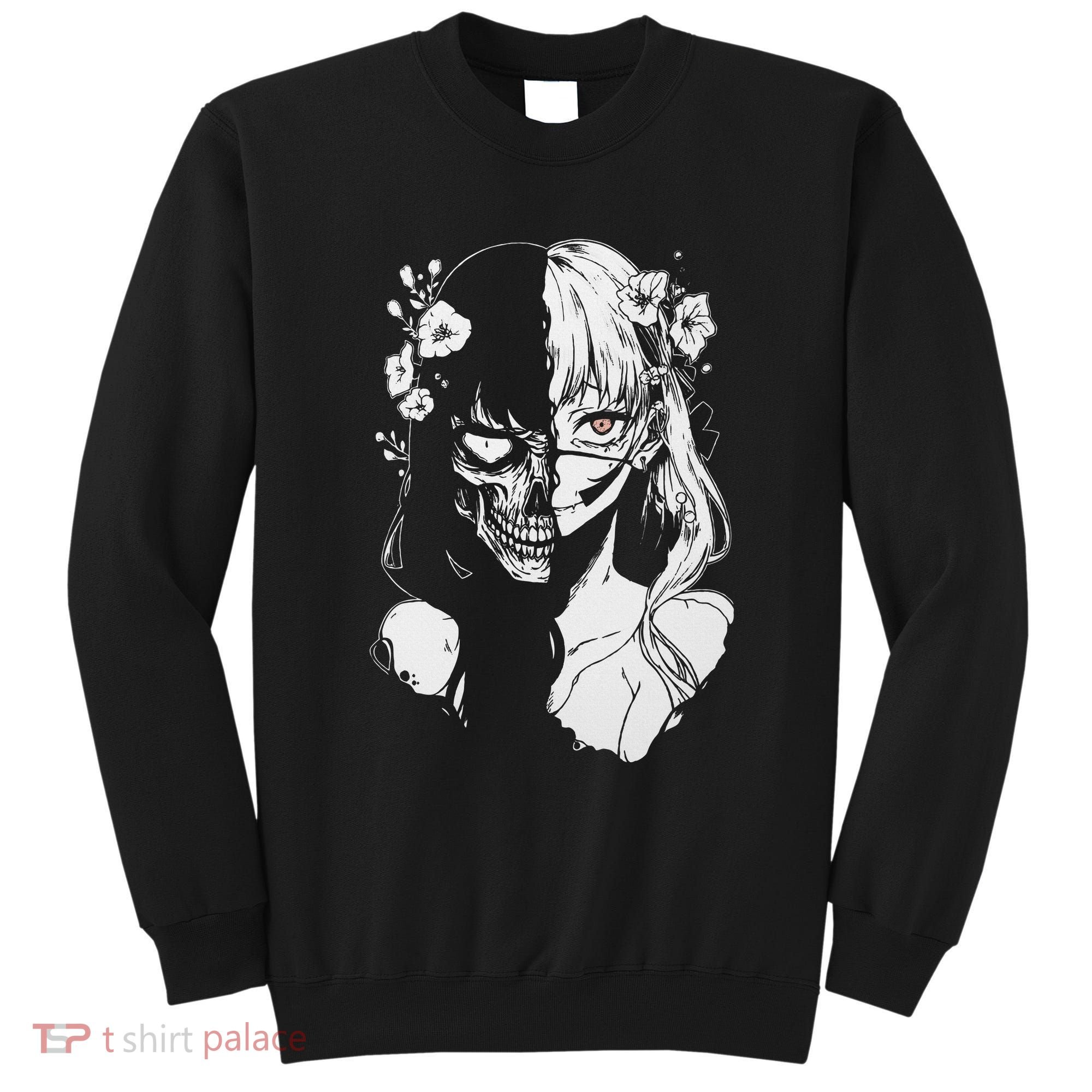 Horror Anime Manga Harajuku Gothic Grunge Aesthetic Sweatshirt