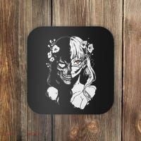 Horror Anime Manga Harajuku Gothic Grunge Aesthetic Coaster thumb 0